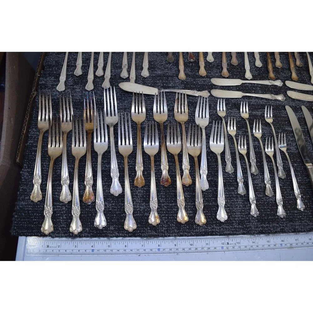 73 Pieces Old Company Silver Plate 